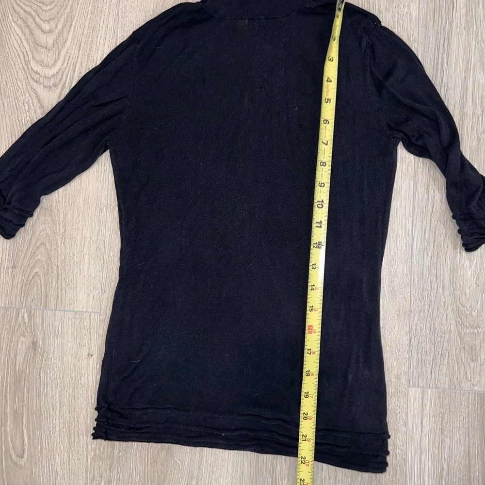 Burberry Black Women's Turtleneck 100% Silk Sweater - Picture 5 of 6